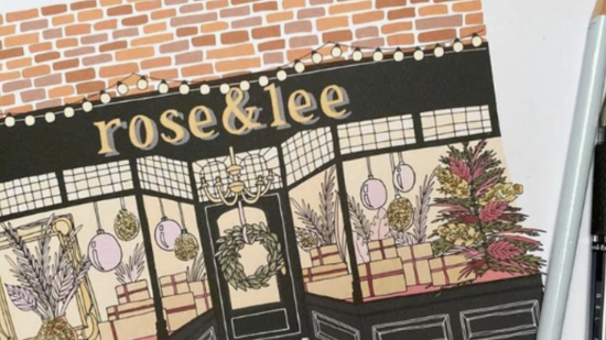Celebrate Christmas with Rose & Lee Interiors. A lifestyle store full of beautiful and unique gifts, specialising in dried flowers and homewares. 