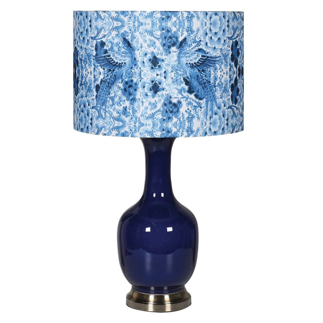 Blue Patterned Lamp