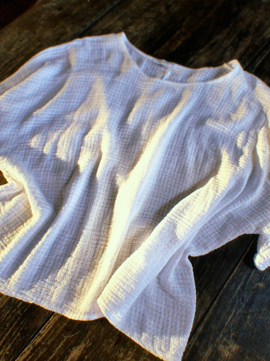 White Cheesecloth Top