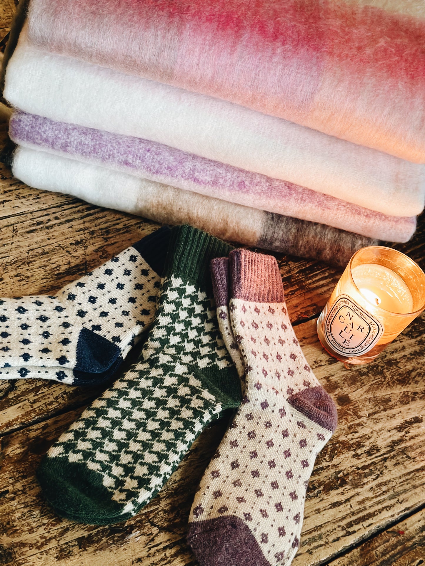 Cashmere Mix Socks Trio