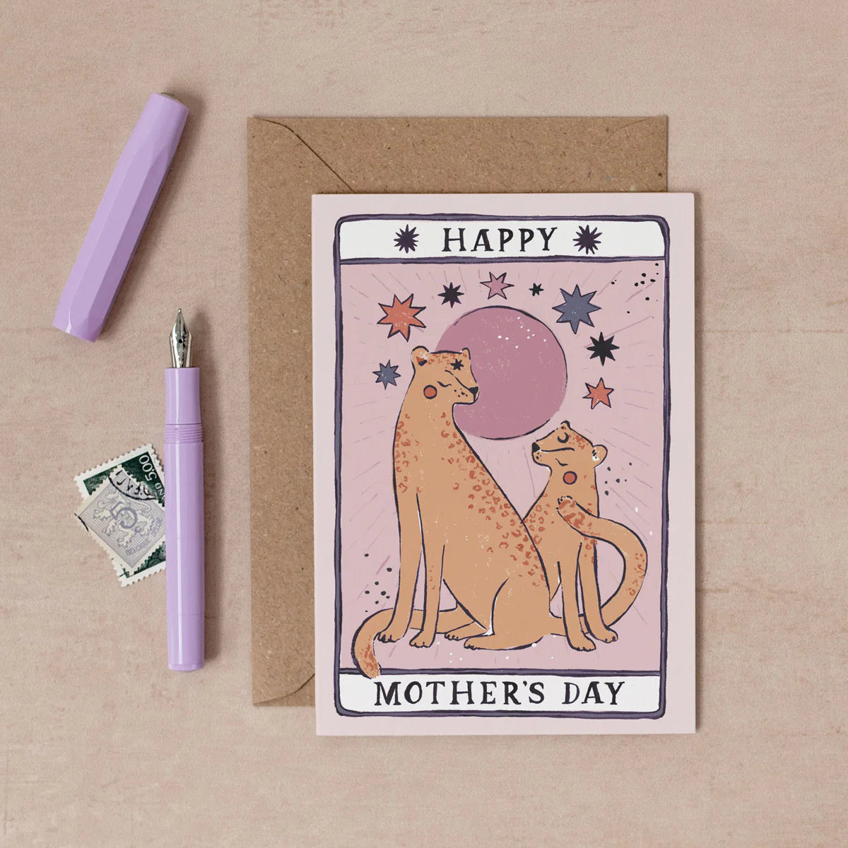 Tarot Leopard Mother’s Day Card