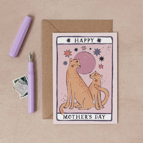 Tarot Leopard Mother’s Day Card