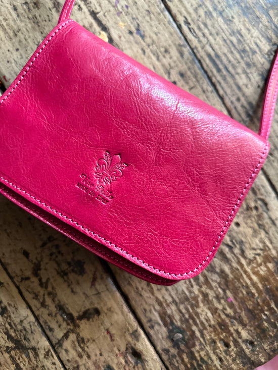 Italian Leather Cross Body Bag