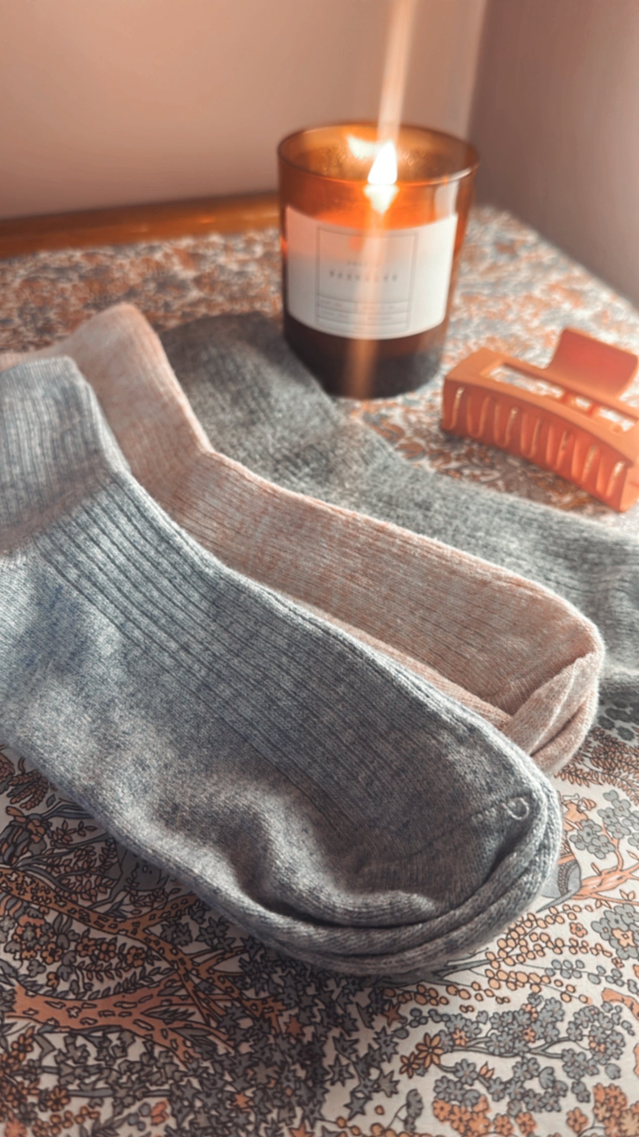 Cashmere mixed socks
