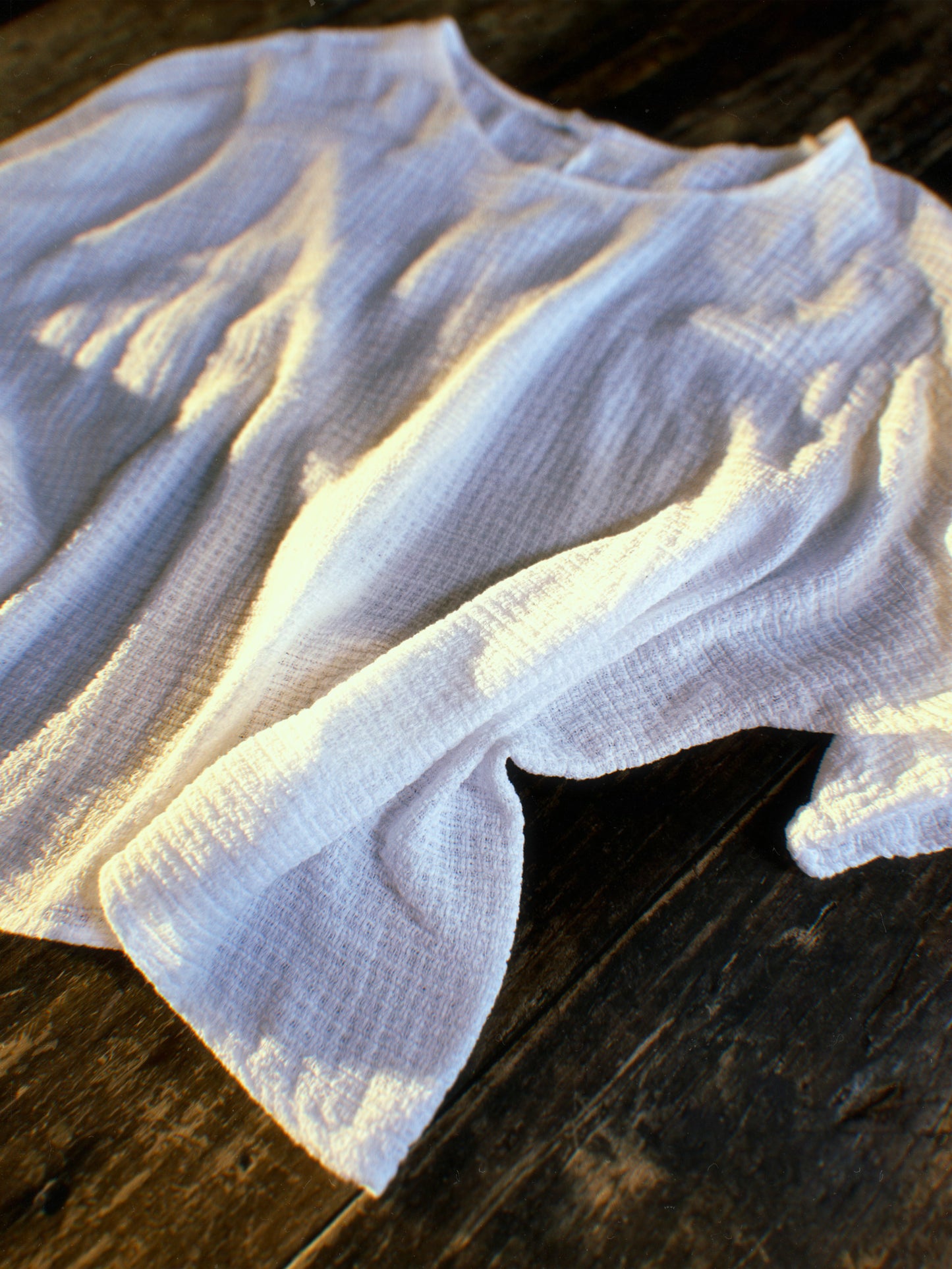 White Cheesecloth Top