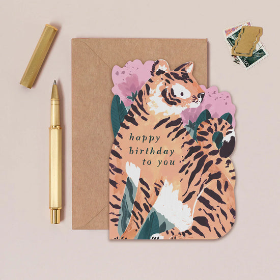 Tiger Birthday Card