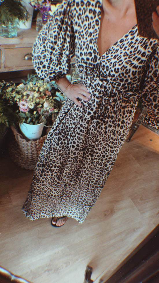 Leopard Print Maxi Dress