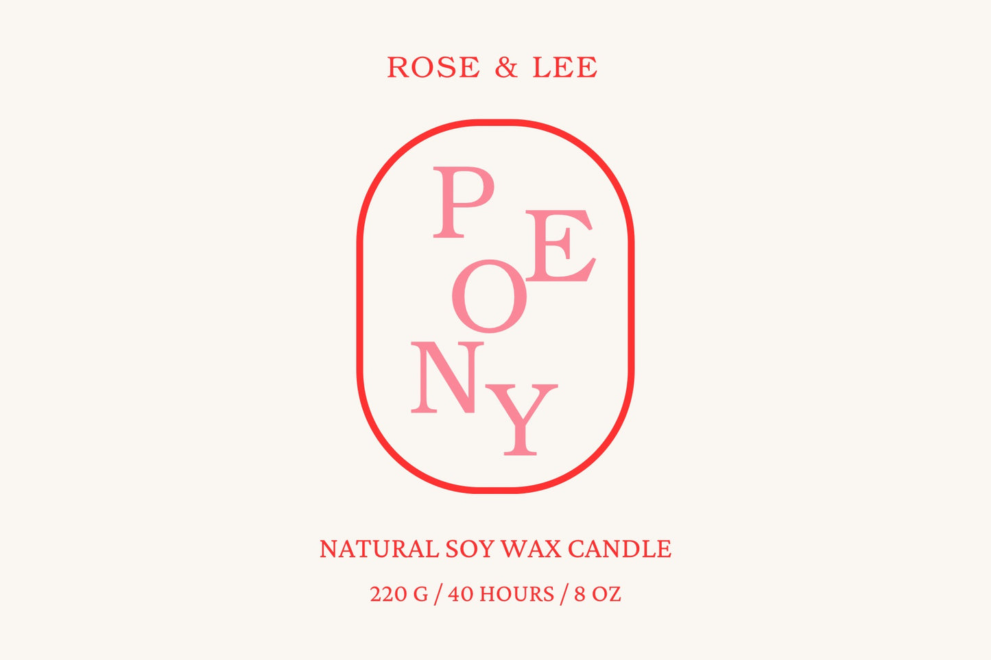 Peony candle