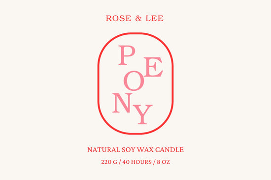 Peony candle