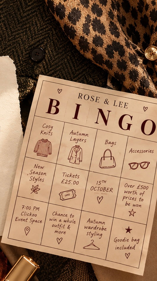Autumn Wardrobe Bingo with Rose & Lee