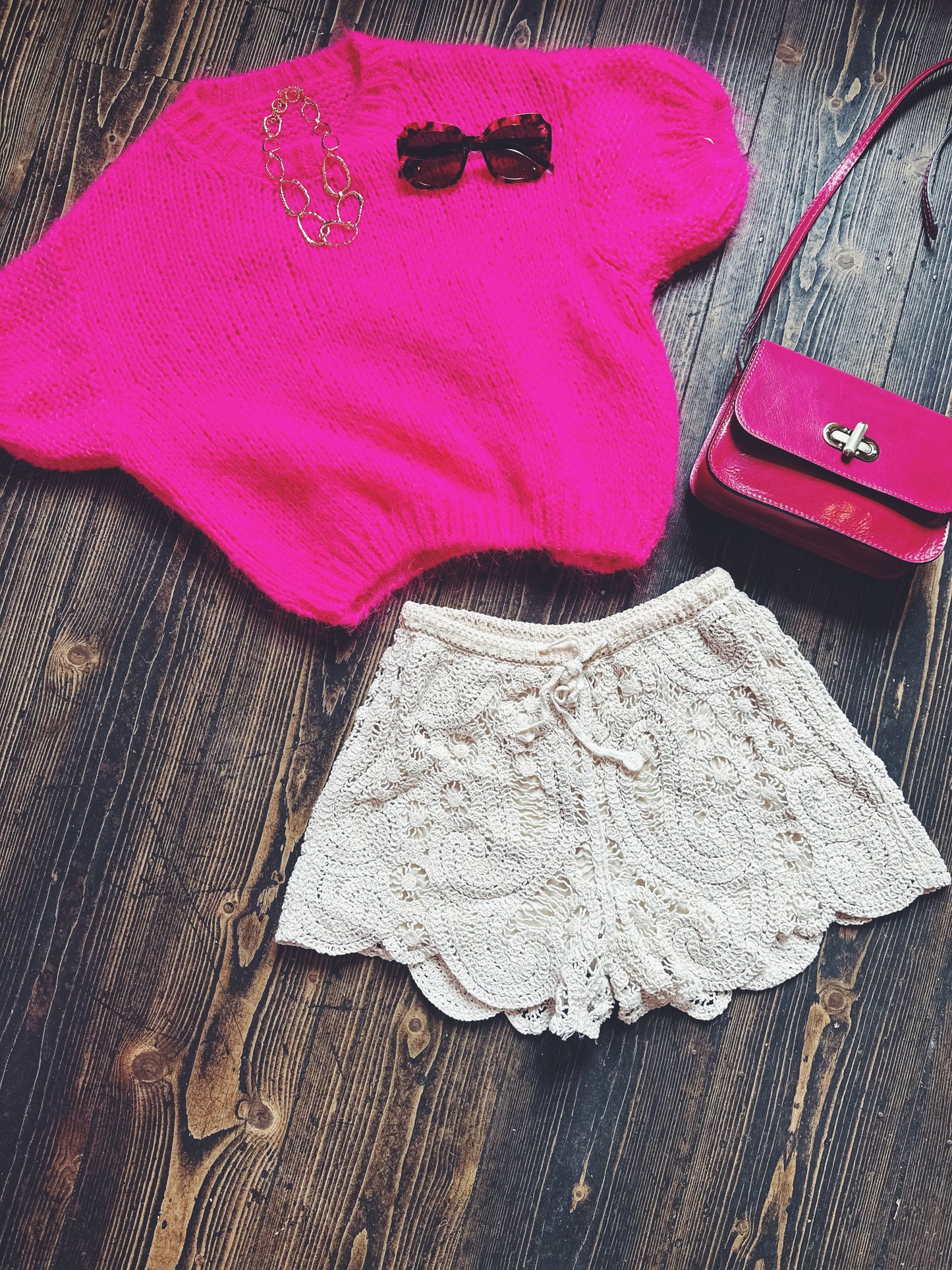 Electric Pink Mohair Pink