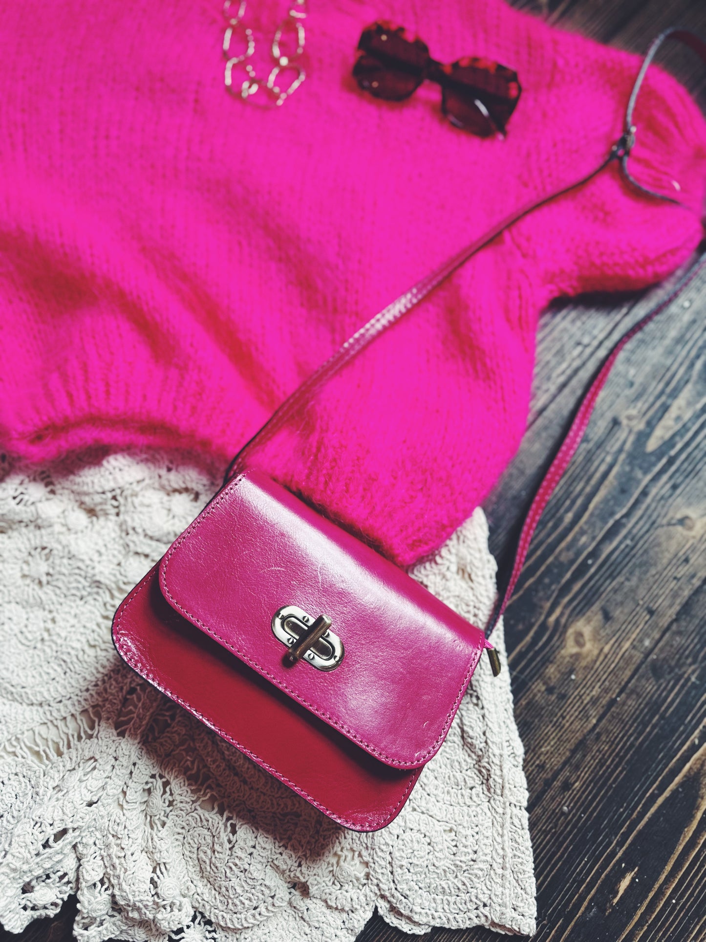 Electric Pink Mohair Pink