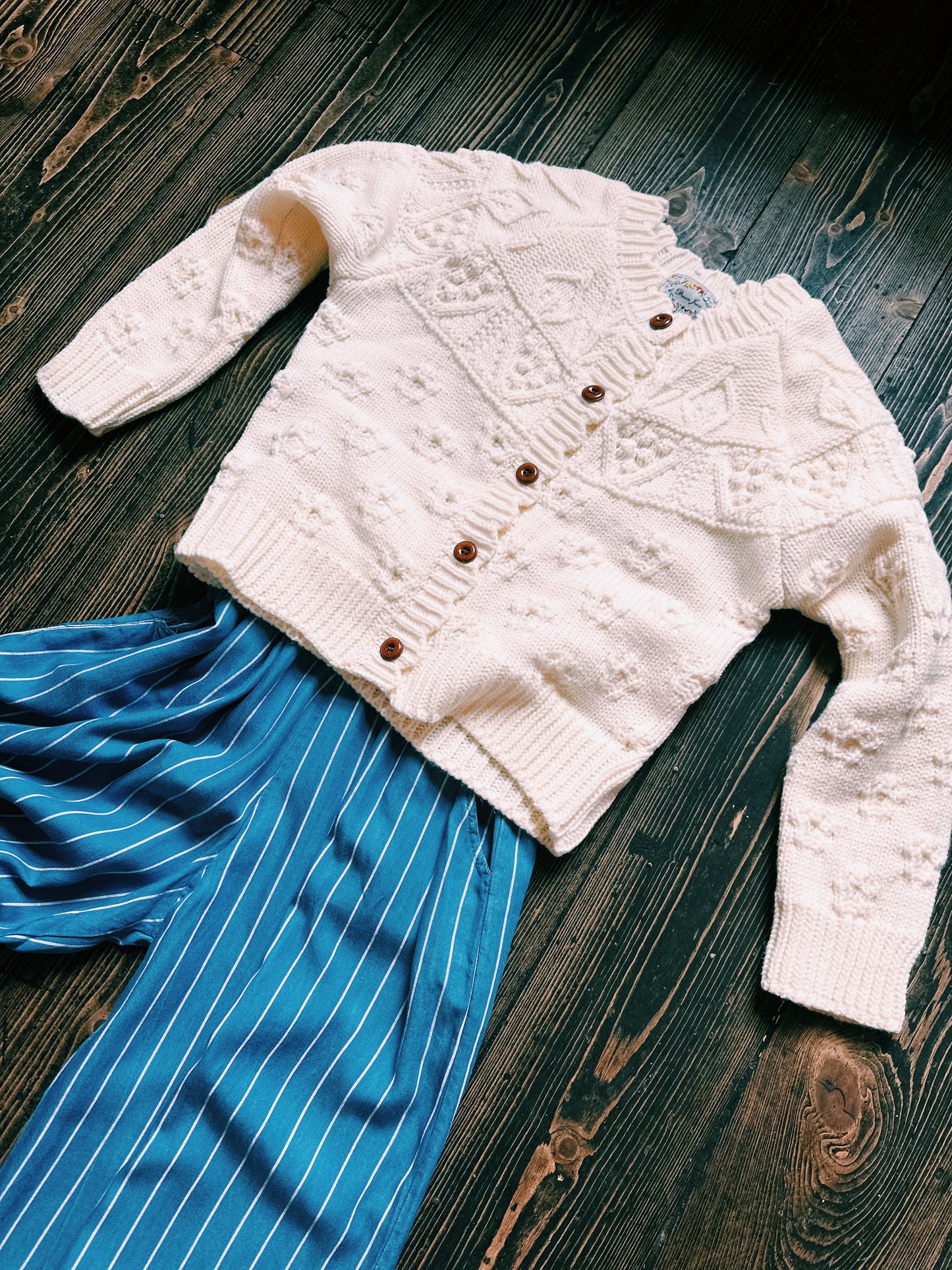 Sienna Cream Knit Cardigan