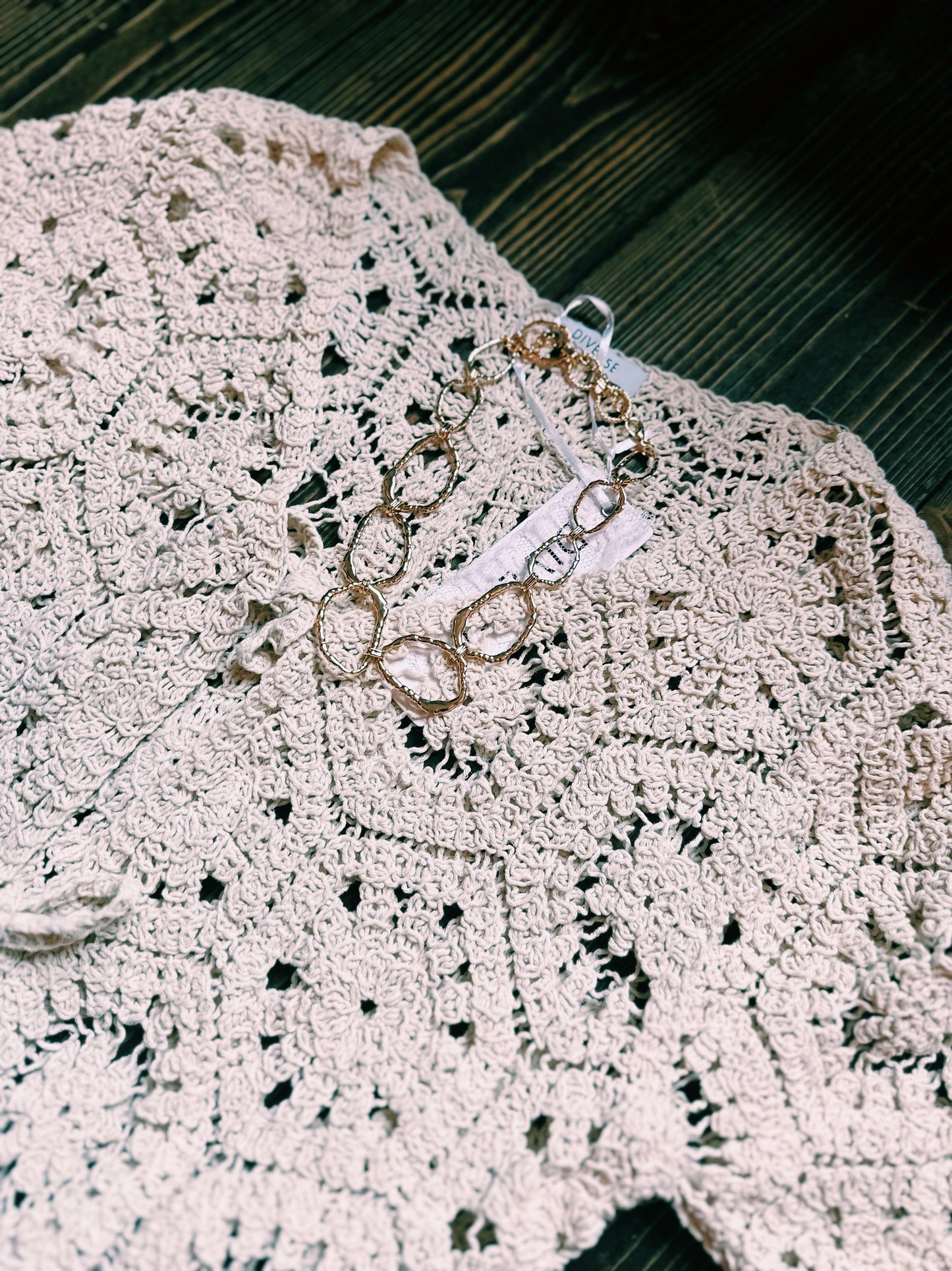 Sorrento Crochet Tie Cardigan