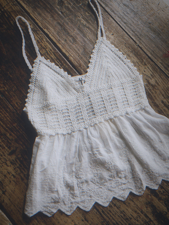 White Boho Camisole