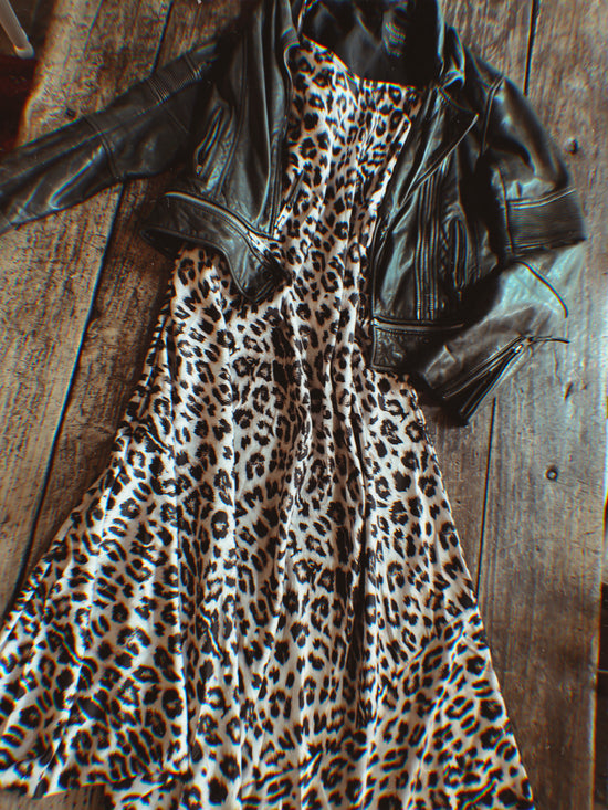 Leopard Print Slip Dress