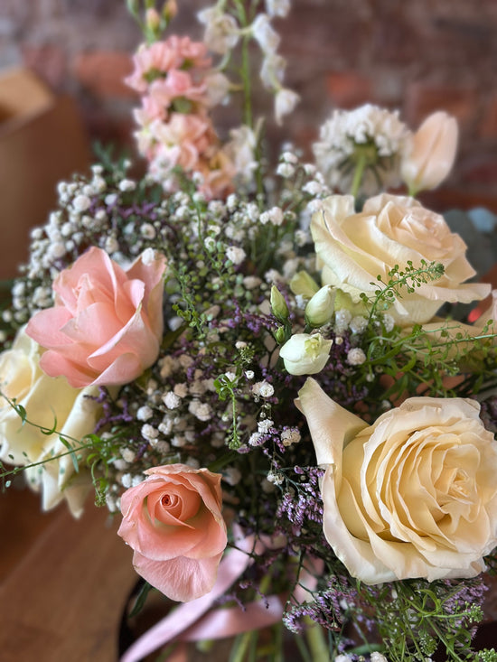 ‘Kiss Me Quick’ Mixed Rose & Wild Flower Bouquet