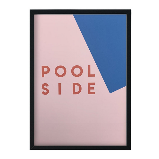 Pool side Retro Abstract Giclée Art Print